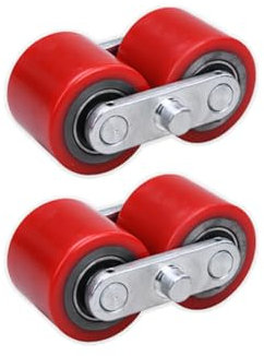 Rodillos for transpaleta Rodillos for transpaleta con ejes y tacos, rodillos for carretilla elevadora manual, rodillos de carga, banda de rodadura de poliuretano, núcleo de hierro, rodamientos incorpo