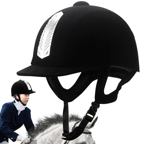 ETUCYNG Casque d'équitation de 30 x 17 cm - Casque d'équitation pour adulte - Casque d'équitation - Casque de sécurité pour cavaliers équestres - Léger et doux - Rembourrage réglable pour homme et