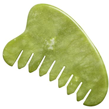 VALICLUD Peine De Jade Tradicional Peine Masajeador Para Masaje Corporal Herramienta De Acupuntura Para Spa De Masaje De Jade Para Bienestar