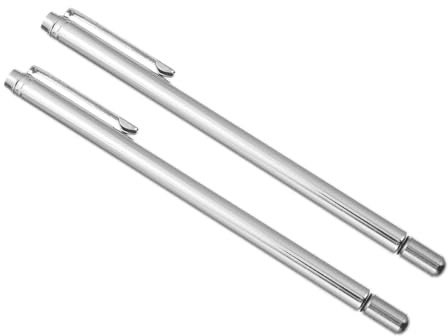 jojofuny Baguettes de Sourcier D'extérieur en Acier Inoxydable, Tiges de Détection Rétractables Doubles, Légères et Longues, Outils de Radiesthésie pour Camping et Chasse aux Énergies,