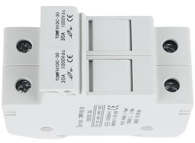 Haofy Kit de Fusibles pour Disjoncteur CC Stable et Fiable 1 000 V CC pour un Entretien Pratique dans les Exploitations Agricoles (25A)