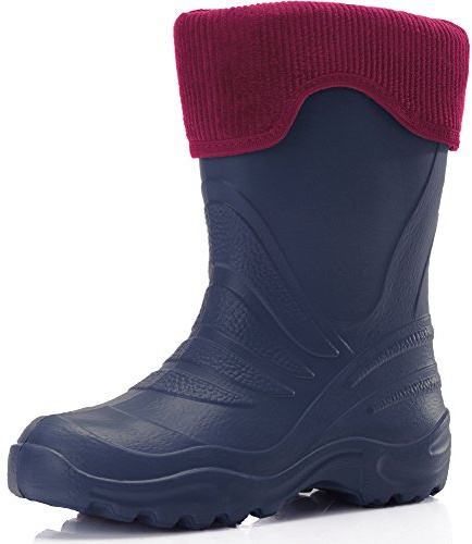 Ladeheid Botas Termicas en EVA Unisex Niños Niñas LA-861-2017 (Azul295c/Rosa, 28/29 EU)