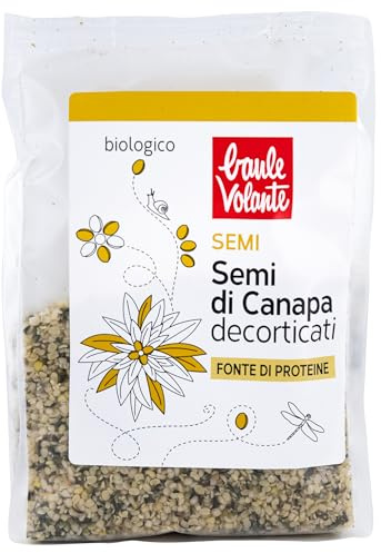 Baule Volante Semi di Canapa Decorticati – Semi di Canapa Bio - Ricco di Proteine ​​e Fibre – Ideale per Insalate e Zuppe - 200g