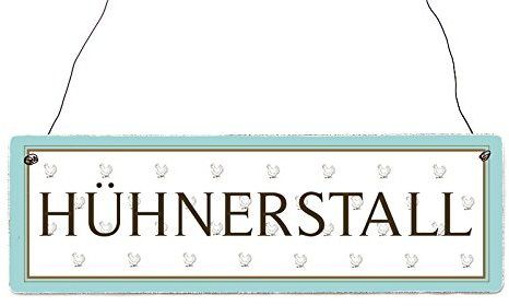 Interluxe Holzschild HÜHNERSTALL Frauen Bauernhof Lustig Geschenk Spruch