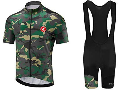 UGLY FROG Radtrikot Herren Fahrradbekleidung Set Outdoor Sports Kurzarm Radkleidung + Radfahren Latzhose Shorts im Sommer