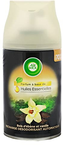 Air Wick Recambio de Ambientador para freshmatic Rare de madera de ébano y vainilla de las islas Borbón, 250 ml