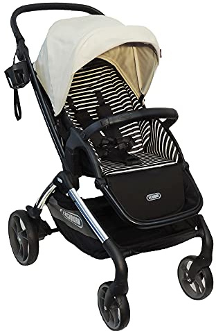 Eichhorn Alice Pram Buggy Anniversary Edition with Reclining Function and Comfort Entry Includes Accessory Set Cream