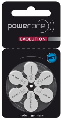 PowerOne EVOLUTION Hearing Aid Batteries Size 675 (60 batteries)