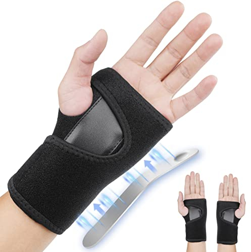 ACWOO Handgelenk Bandagen, Handgelenkstütze, Atmungsaktive Handgelenkschiene Handschiene Damen und Herren, Bandage Handgelenk für Tendinitis,Arthritis,Verstauchungserholung (Links)