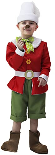 Pegasus COSTUME PINOCCHIO BAMBINO VESTITO CARNEVALE FAVOLA DI PINOCCHIO (11/12 ANNI)