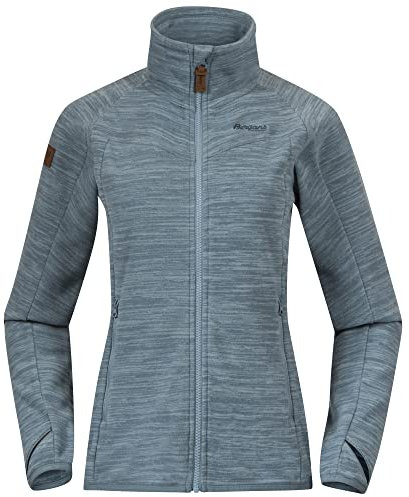 Bergans Hareid Fleece W Jacket Nohood Blau - Polartec Leichte warme Damen Polartec Fleecejacke, Größe XS - Farbe Smoke