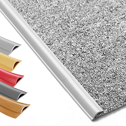 Barre de Seuil Peel and Stick Bande De Transition Flexible pour Tapis À Carrelage Sol/Stratifié Aux Sols/Tapis À Carrelage Au Sol, Bar/Extérieur/Portes, Long 1m / 2m / 3m / 4m / 5m / 6m / 7m /
