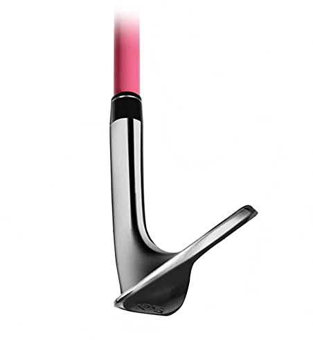 Wedge da golf per mancini per bambini - 56 gradi, cuneo per mazze da golf con fondo allargato per ragazzi e ragazze, cunei da golf per bambini (Sinistra,Rosa per 6-8 anni)