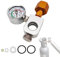 Bekasa Adaptador rápido de CO2 compatible con SodaStream, adaptador de CO2 Quick Connect con manómetro de 3500 psi, adaptador de transferencia de botellas de CO2 W21.8, compatible con SodaStream