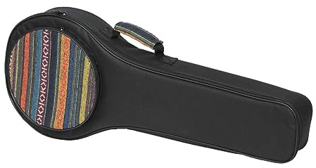 Mandolinen Schultertasche Groß Schwarz aus Nylon mit Polsterung | Tragbar mit Verstellbaren Trägern, Große Kapazität, Passend für Mandoline