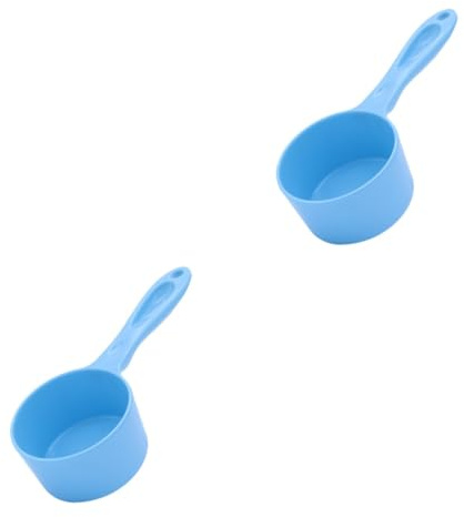 2 Piezas Perro Mascota Cucharas Cucharada De Taza De Medir Cuchara De Acero Inoxidable Dog Food Container Gota Tazas Medidoras De Acero Inoxidable Envío Directo Herramienta