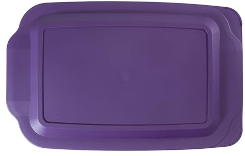 Replacement Lid fits Pyrex 9x13 233 Glass Casserole Baking Dish Container with Tab Handles, for 3-Quart Model 233-PC (Purple)