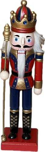 MaRab Traditionelle Nutcracker Nussknacker Aus Holz ca. 25 cm hoch Tisch - Deko