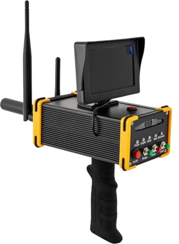 Metal Detector Posizionamento remoto per scansioni estese, portata 990 m, profondità 16 m, lungo professionale, ricaricabile, cacciatore di tesori metallici sotterraneo, piccoli metalli non possono
