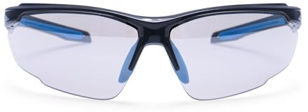Portwest PS37 Anthracite KN Safety Glasses Half Frame Lightweight Eyewear Flexible Arms Soft Nose Piece Anti Scratch Anti Fog UV Protection Certified