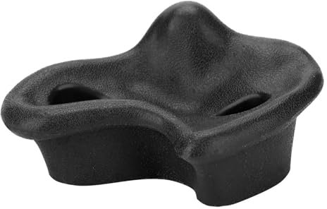 Tomvorks Strukturierte Kunststoff-Klettersteine, Sortiertes Kit für, Kletterwände, Steine, Bolzen, Leuchtend, Bunt, Sicher, Robust, 10 Stück (Schwarz)