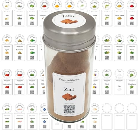 90 Gewürz Etiketten Deutsch/aufkleber gewürzetiketten rund, etiketten gewürzgläser eckig, gewürzaufkleber gewürzetiketten selbstklebend, gewürzaufkleber rund, gewürzgläser schwarz/spice jars