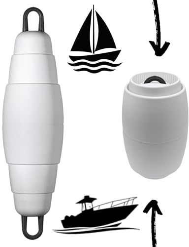 Pop Fender teleskopisk båttillbehör I platsbesparande I för segel I motor I sport I båtar I yacht I husbåt I fartyg (vit)