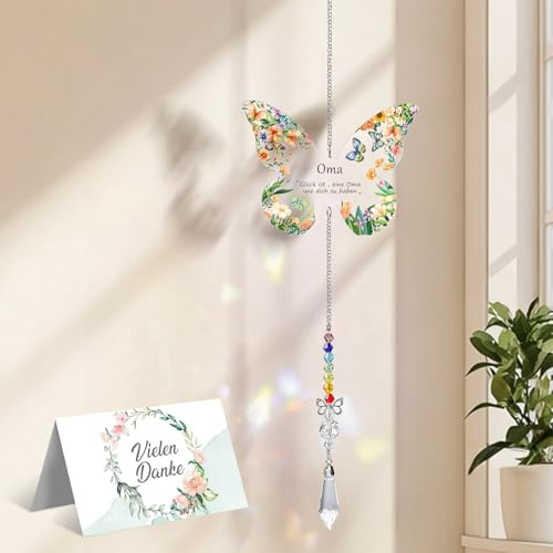 Kristall Sonnenfänger Anhänger, Geschenke für Oma zum Geburtstag und Weihnachten
