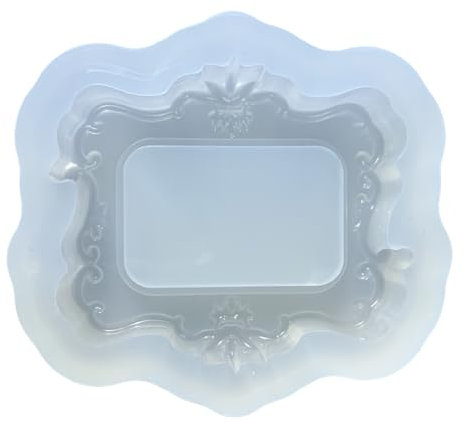 Moldes de silicona para fondant, accesorios para hornear, moldes de postre, marco de fotos, fácil limpieza, suministros de silicona para hornear, molde de chocolate