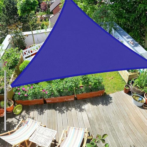 SRHIMEOS 4x4x4m Tende a Vela Esterno Impermeabile, Vela Ombreggiante Triangolare, Tessuto Anti UV Telo Parasole, Traspirante Tende da Sole per Giardino, Piscina, Balcone, Terrazzo