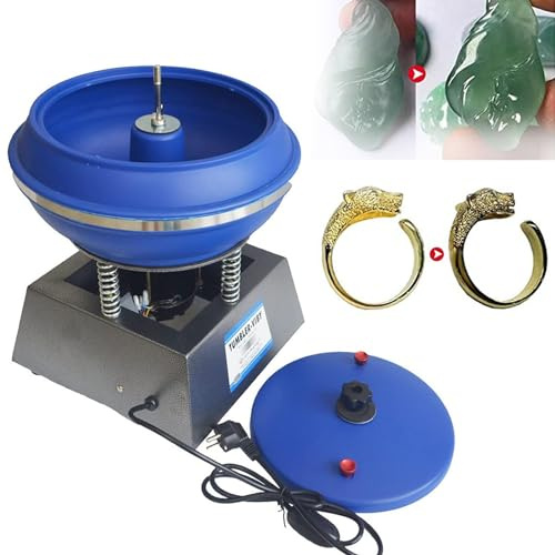 Macchine lucidatrici, 120 W, lucidatrice a manicotto, lucidatrice a vibrazione a buratto, mini lucidatrice da banco per la lucidatura pour pièces métalliques, artisanat en jade, pièces automobiles
