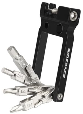 HOUSON Kit d'outils 20 en 1 pour vélo – Outil multifonction compact en acier et aluminium avec riveteuse à chaîne