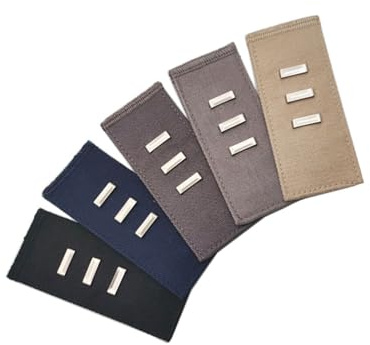 5Pcs Pulsante di estensione della vita Accessori di abbigliamento per pantaloni Regolatori elastici Abbigliamento Extender