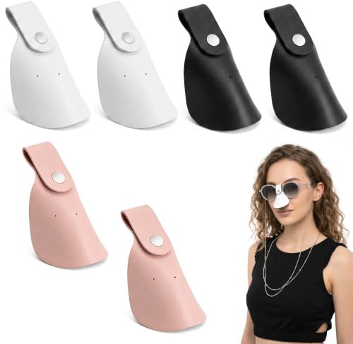 Lot de 4 protections de nez pour lunettes et lunettes de soleil - Découpables - Protection UV - Respirantes et légères - Pour sports de plein air, cyclisme, randonnée