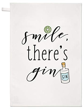 Gift Base Smile es Gibt Gin Geschirrtuch Spüllappen