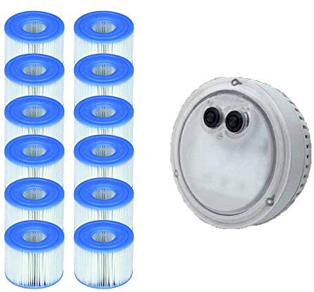 Intex PureSpa - Luz para jacuzzi Bubble Spa + cartuchos de repuesto S1 (12 unidades)