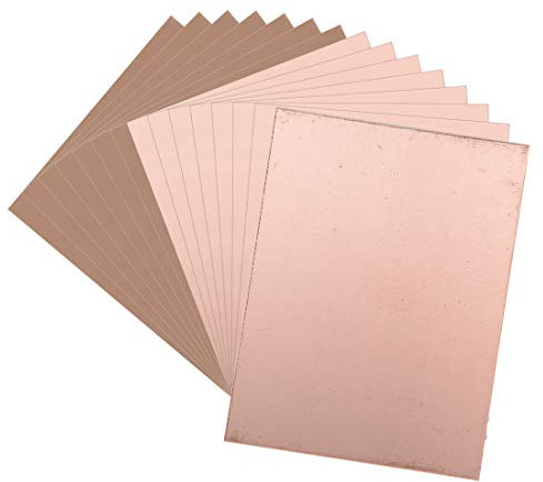 sourcing map 15Stk. Einseitige kupferkaschierte Laminat Leiterplatte FR4 100x75mm 3.94x2.95 Zoll 1.5mm Dicke DIY Prototyp PCB Tafel Namensschild