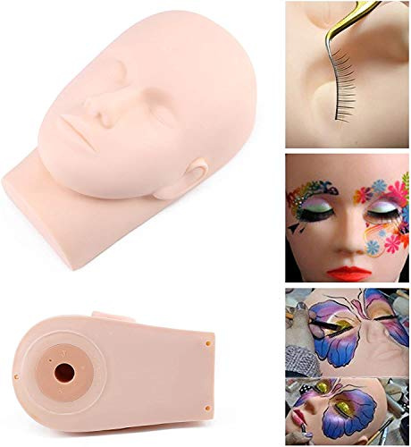 Training Schaufensterpuppe Make-up üben Flachkopf Auge Falsche Wimpern Wimpernverlängerung Lippentattoo Übungsmodell Schaufensterpuppe Puppenkopf