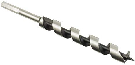 GTSE 25mm x 235mm Auger Hex Shank Drill Bits, Cuts Shallow and Deep Holes in Wood