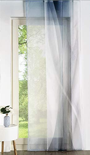 Bestlivings Flächenvorhang Prag 2er Set mit Zubehör (inkl. Klettband und Paneelwagen) 245x60 cm Schiebevorhang Schiebegardine
