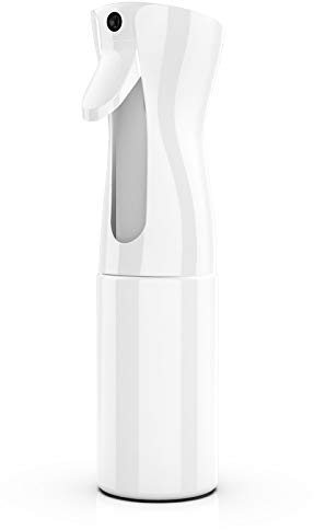 GeeRic Hair Spray Bottle, 200ml Continuous Water Mister Spray Bottle Empty Fine Mist Salon Hairdressing Spray Bottle for Curly Hair Styling, Plants, Pets, Home Clean 7.05oz/200ml White
