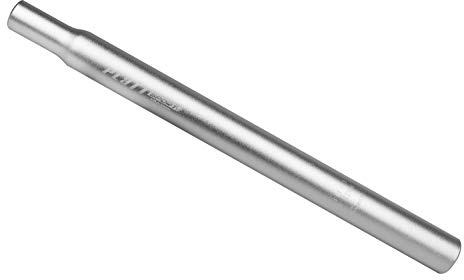 PLATT Fahrrad Sattelstütze Aluminiumlegierung MTB Sattelstütze 25,4/27,2/28,6/31,6 350mm (Silber, 25,4mm)