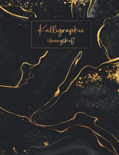 Kalligraphie Papier: DIN A4 Übungsheft - 120 Seiten | Schönschreiben Handlettering Übungspapier Schreibschrift