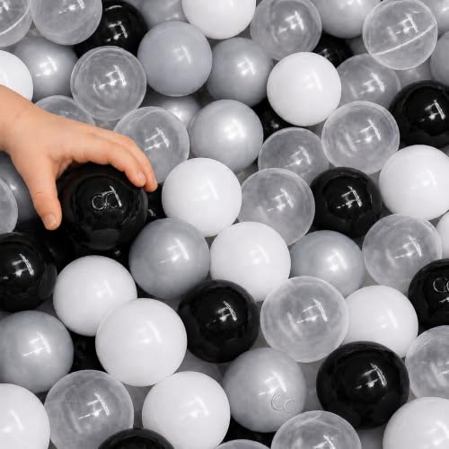 LittleTom 200 Bolas de Colores para Piscina Infantil - 5,5cm Bola Plastico - Pelotas Piscina Bolas Piscina Infantil 200 Unidades Bolos Adultos Pelotas de Colores para Niños Bolas Parque Infantil Bebe