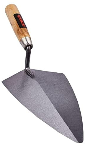 10 Bricklayer Trowel Hardened Steel Blade Wooden Grip Handle Lightweight Amtech