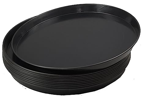 10 teglie per pizza rotonda, in lamiera blu, Ø 50 cm, qualità professionale