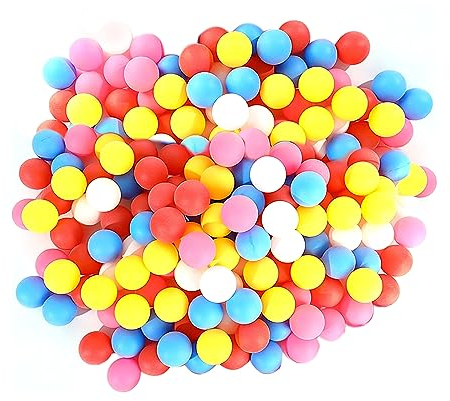 MEMOFYND 40 palline da ping pong colorate, in plastica, per gatti e cani, feste artistiche e artigianali, giochi a casa, principianti e adulti