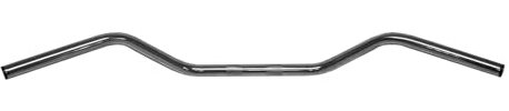 Motorrad-Lenker, 2,5 cm, Chrom, Gleit-Stil, 1,5 m Erhöhung mit Noppen, universelle Passform, 90,2 cm lang