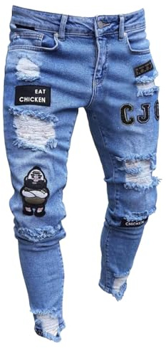 Jean Bootcut Stretch Coupe Droite Homme Pantalon En Jean Taille Moyenne Élastique Jeans Skinny Slim Dechiré Jean Fashion Pantalons Jean Noir Homme