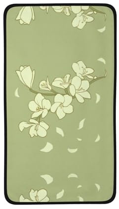 FInpan Strandtuch mit Cartoon-Begonien-Motiv, weich, sehr saugfähig, großes dekoratives Handtuch, Hotel, Fitnessstudio und Spa, 40,6 x 71,1 cm
